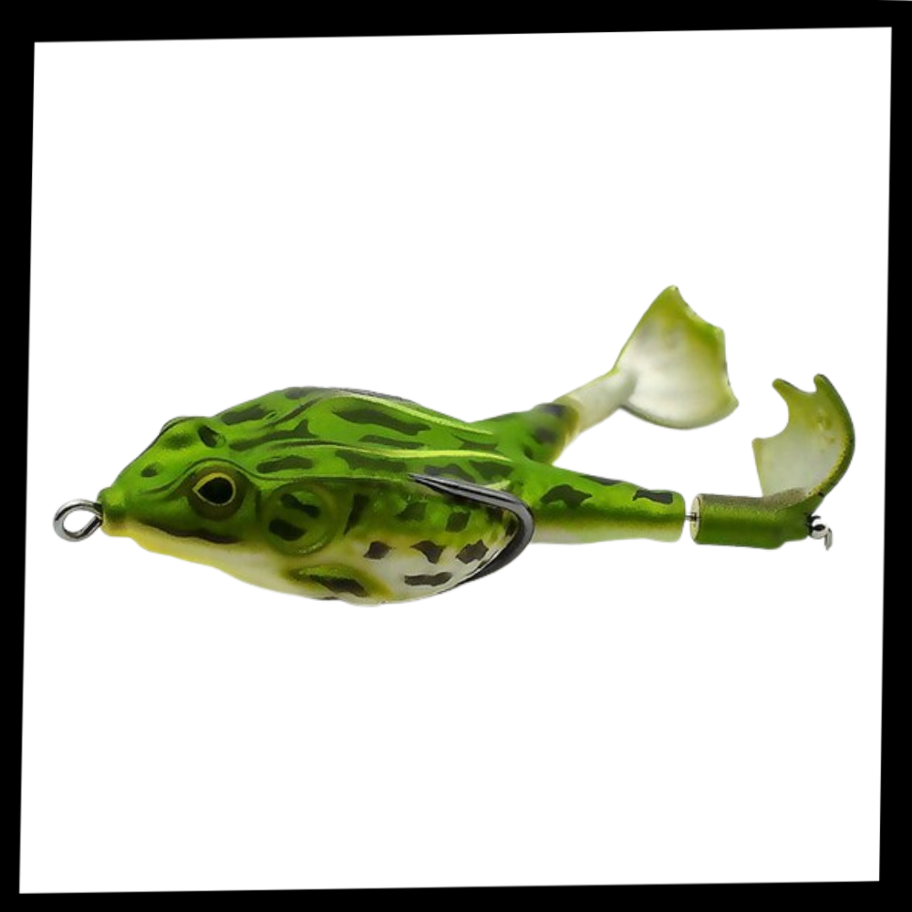 Iscas de silicone para pesca em forma de rã da marca Awesitey, com 100 mm de comprimento, ideal para pesca de peixes.