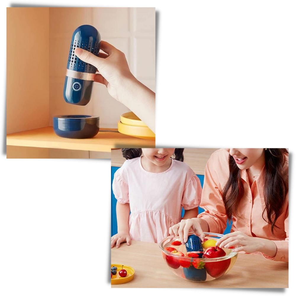 Máquina de desinfecção sem fio para frutas e legumes, eletrodoméstico de cozinha da marca Chuhedianzi, fácil de usar.