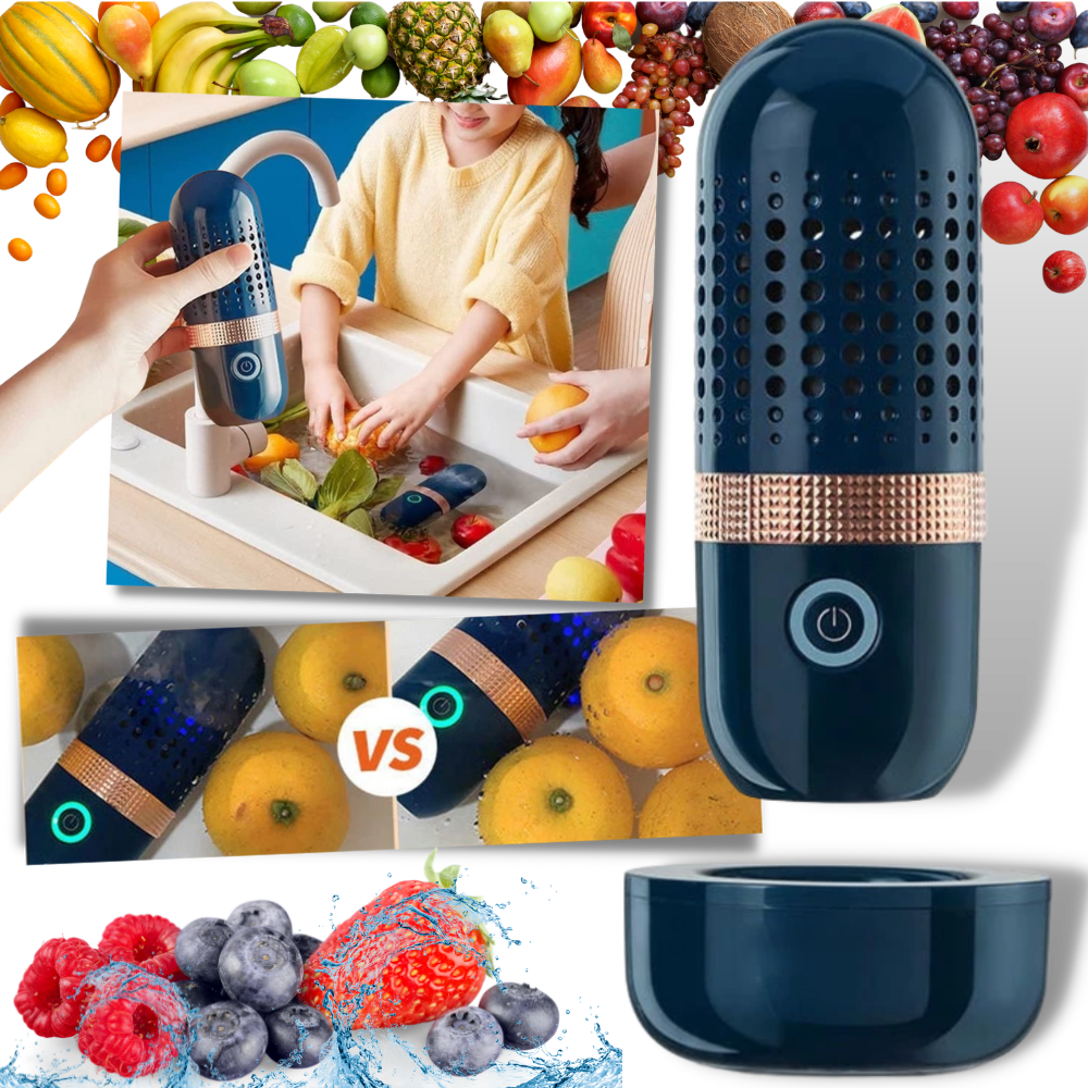 Máquina de desinfecção sem fio para frutas e legumes Chuhedianzi, dispositivo de eletrodoméstico de cozinha.
