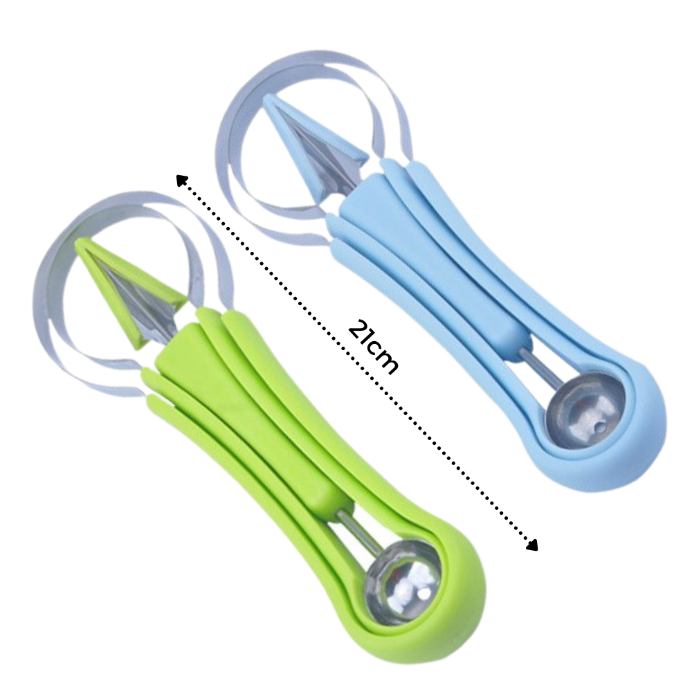 Conjunto de utensílios de cozinha Liveday para cortar e fatiar frutas, incluindo faca de precisão para preparo de alimentos.