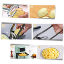 Cortador de batatas da marca Duety, utensílio de cozinha para cortar batatas em formato de fritas, fácil de usar.