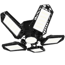Luminária de garagem Jocestyle com 5 painéis dobráveis, iluminação ampla e ajustável para ambientes de garagem.