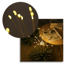 Luzes de jardim em forma de fogos de artifício elétricos da Furongman, iluminação decorativa para exteriores.