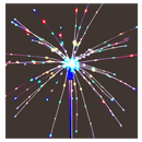 Luzes elétricas de fogos de artifício coloridos para jardim, dispositivos de iluminação Furongman com efeito festivo ao ar livre