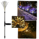 Luzes de jardim Furongman com efeito de fogos de artifício elétricos para decoração ao ar livre, iluminando o espaço externo.
