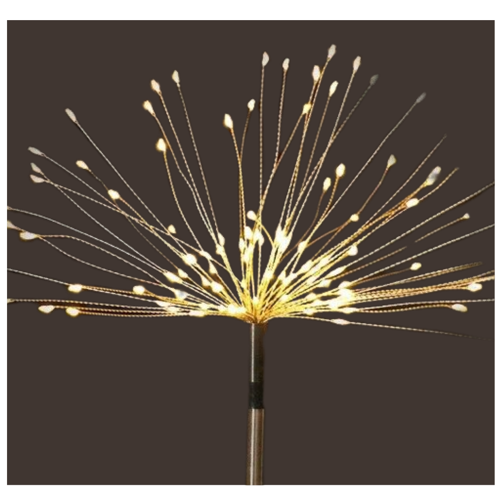 Luzes de jardim Furongman em formato de fogos de artifício elétricos, iluminação decorativa para ambientes externos.