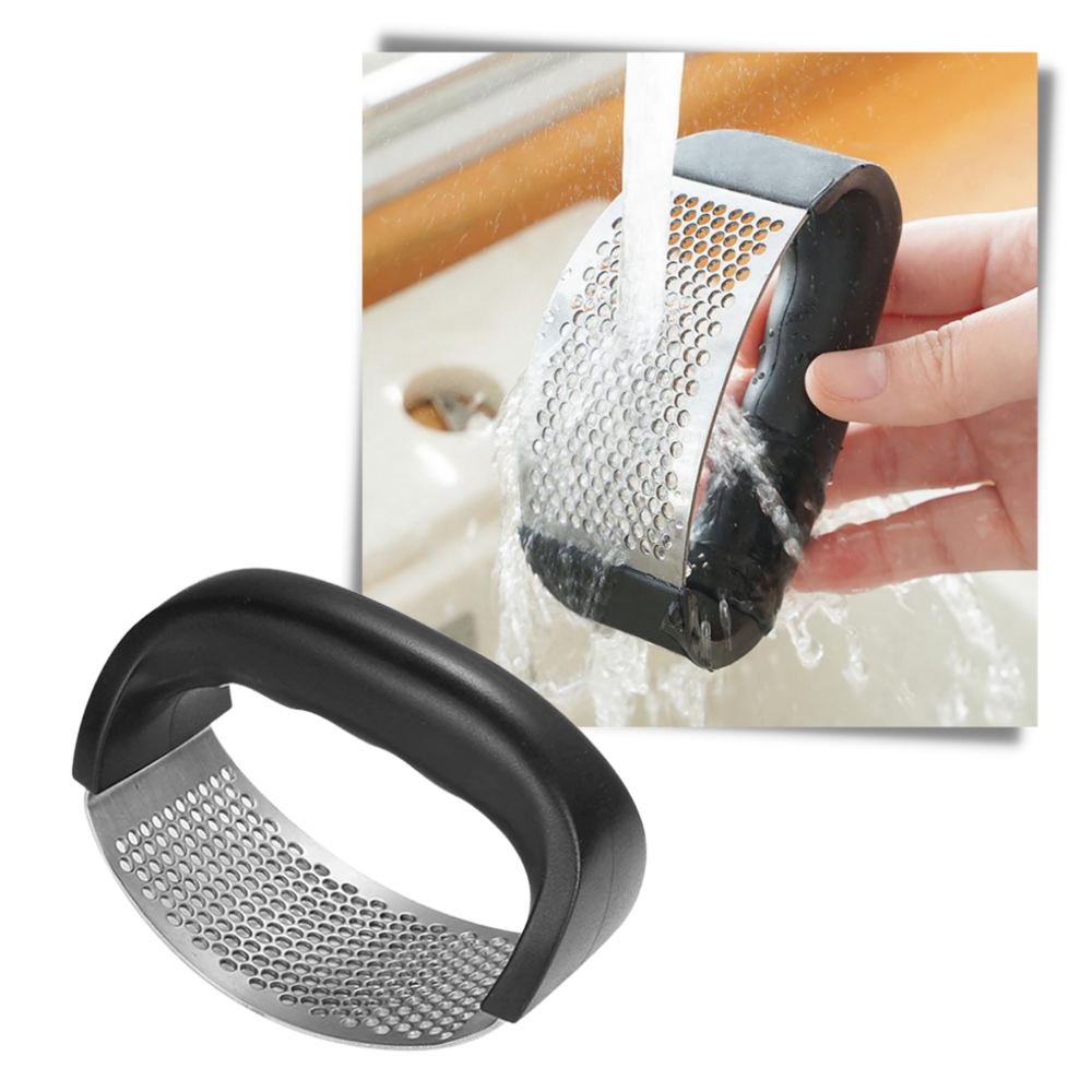 Presse-ail em aço inox da Dechoicelife, utensílio de cozinha para esmagar alho de forma fácil e eficiente.