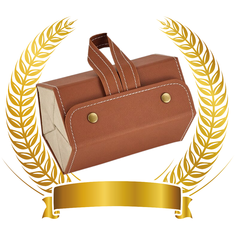 Caixa de armazenamento para óculos Linfan, organizador de lentes, caixa de proteção com acabamento de alta qualidade.