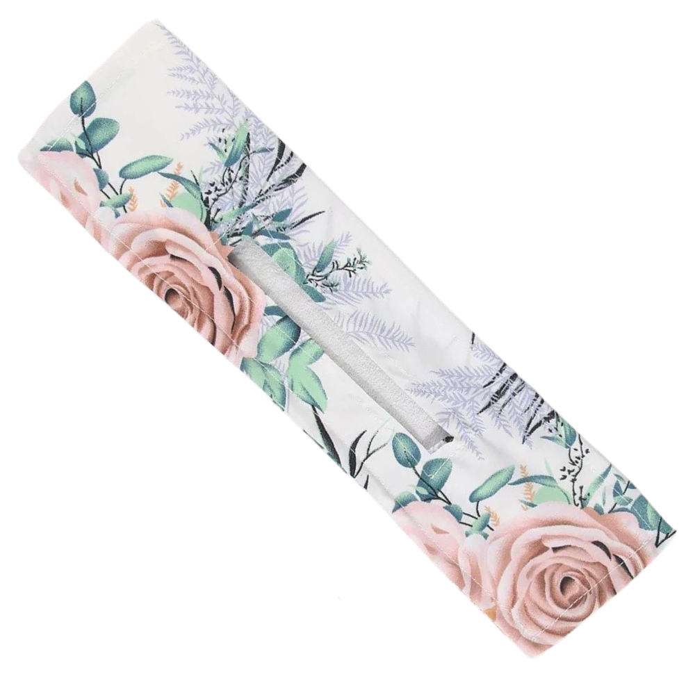 Acessório para cabelo da Mexco Trade Inc, feito para prender e criar coque, com detalhes de rosas em material plástico.