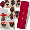 Acessório para cabelo Mexco Trade Inc, para fazer coques, mostrando um laço de cabelo decorativo e prático.