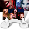 Crocs de vampiro retráteis da Yugaoo, com detalhes assustadores, ideais para fantasias de Halloween e acessórios de cosplay