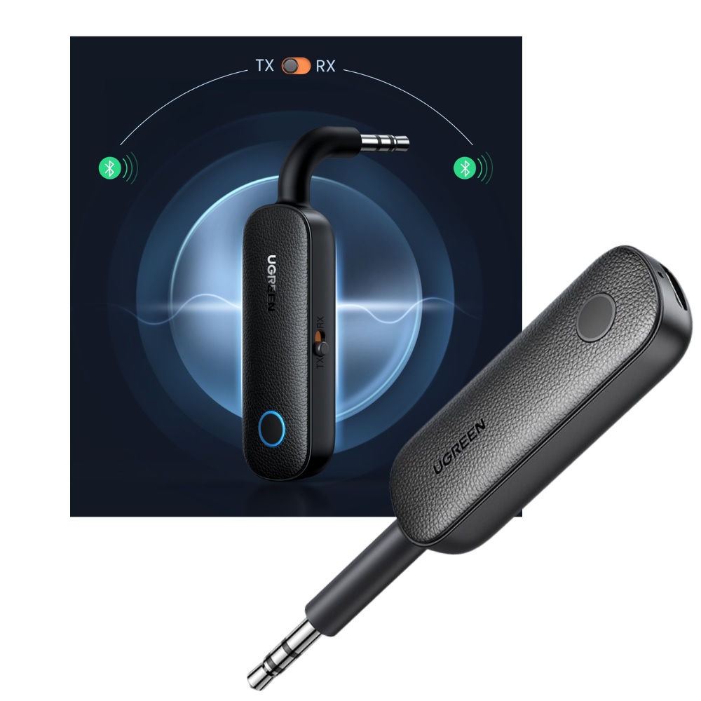 Adaptador Bluetooth sem fio Brottfor com entrada jack 3,5 mm para conectar dispositivos de áudio de forma fácil.