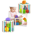 Blocos de formas coloridos para crianças, jogo de puzzle da marca Pixnone, com peças variadas para desenvolver habilidades.
