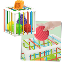 Blocos de formas coloridos para crianças, jogo de puzzle da marca Pixnone com arestas arredondadas e seguras para brincar.
