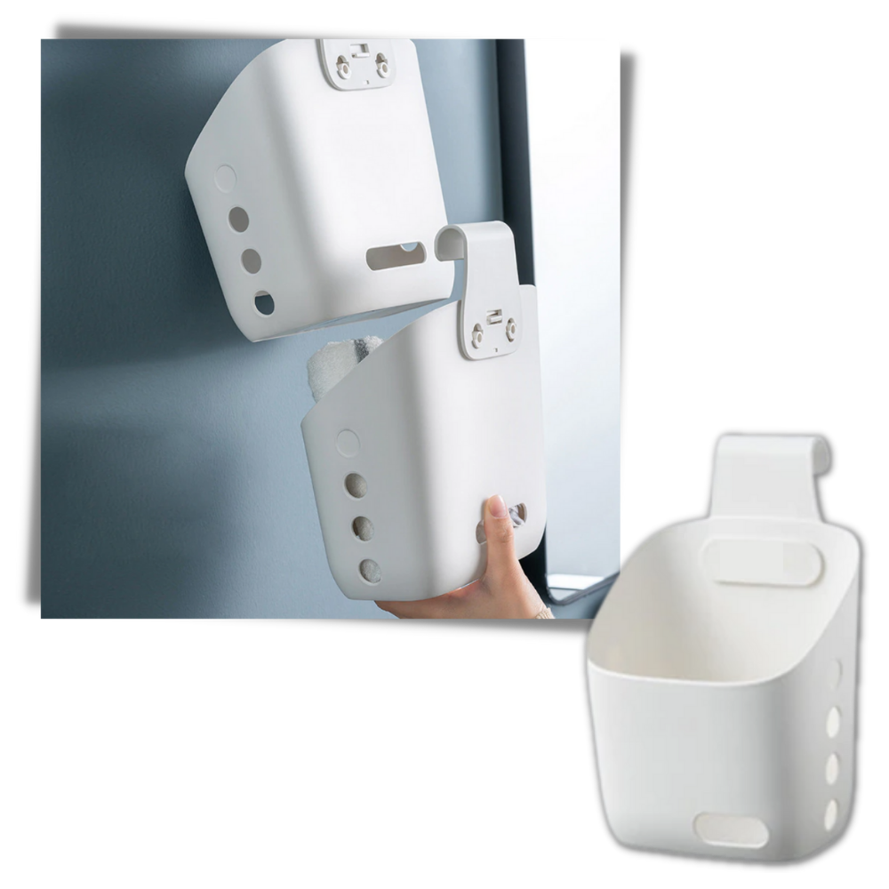 Conjunto de 3 cestos suspensos para organização, fácil instalação, ideal para armazenamento doméstico pela marca Zochlon.