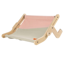 Cama de janela para gato em madeira rosa da Rolife, acessório para conforto e diversão do felino.