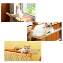 Alçapão de janela em madeira para gato da Rolife, acessório para gatos, com design versátil para instalação fácil.