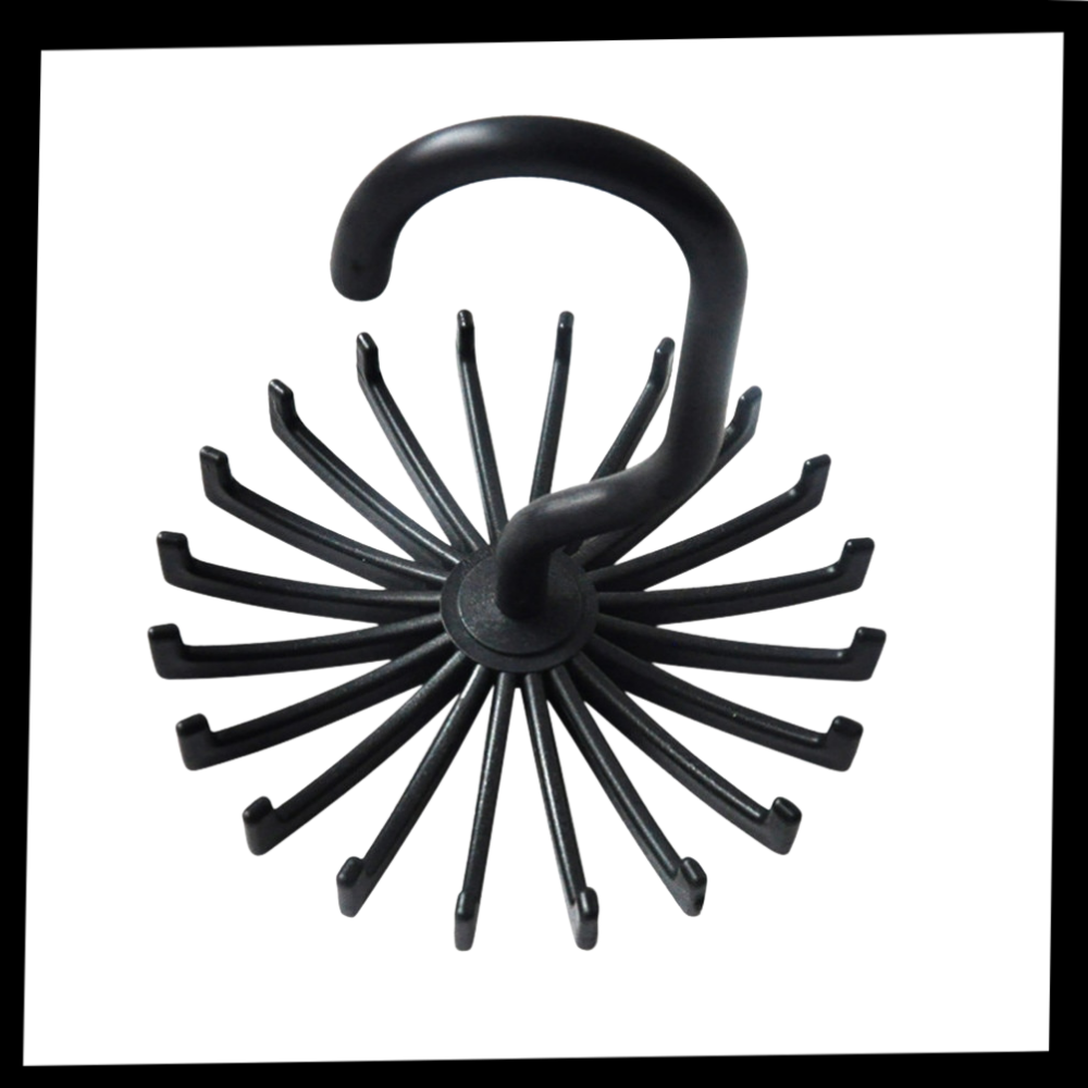 Porta-cravatas rotativo Trihiy de 360 graus para organização de roupas e acessórios em produtos de blanchisserie.