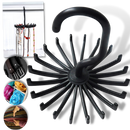 Porte-cravate rotativo Trihiy de 360 graus, produto de blanchisserie para organizar gravatas com prática rotação.