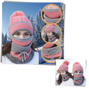 Conjunto de bonnets de inverno Pirate Hat com chapéus quentes e acessórios de chapelleria para o frio.