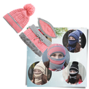 Conjunto de bonnets de inverno multicoloridos da Pirate Hat, artigos de chapelleria e acessórios para o frio.