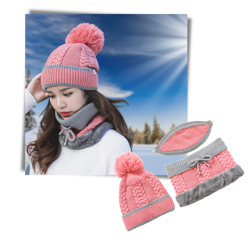Conjunto de bonnets de inverno da Pirate Hat, com chapéus quentes e confortáveis para o frio.