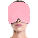 Faixa de cabeça anti enxaqueca Goodwill Trade Limited, terapia quente-fria, para alívio de dores de cabeça, na cor rosa.