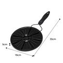Difusor de calor para panela Bonyoun, utensílio de cozinha para distribuição uniforme de calor, em imagem de dimensões.