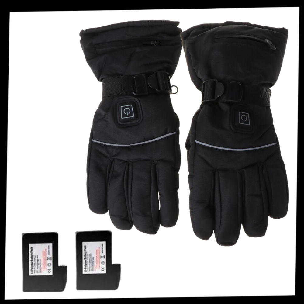 Gants elétricos aquecidos de inverno da marca Generic, com detalhes visíveis dos dedos e sistema de aquecimento.