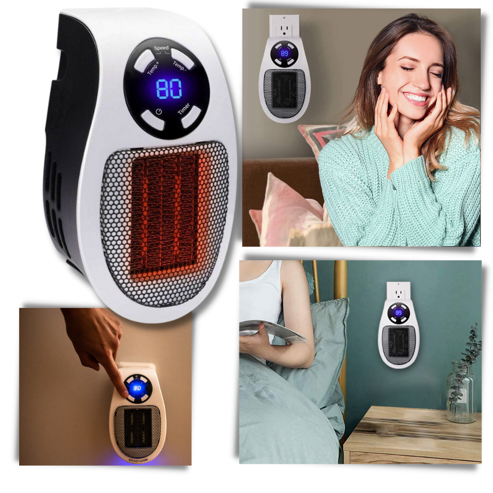 Radiador elétrico portátil Yipa, acessório para aparelhos eletrodomésticos, com design compacto e eficiente para aquecimento.
