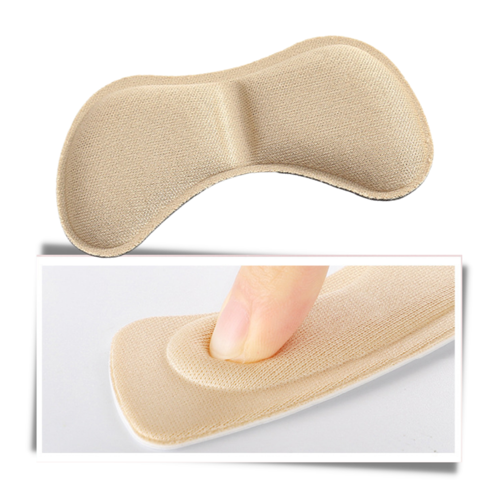 Conjunto de 5 pares de protetores de calcanhar Hotop para cuidado dos pés, com design anti-desgaste para conforto e proteção.
