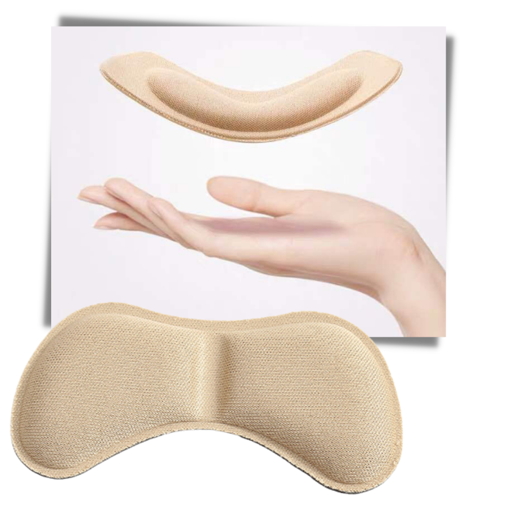 Cinco pares de almofadas para salto alto Hotop, acolchoadas, respiráveis e confortáveis para cuidado dos pés.