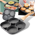 Frigideira antiaderente Kaboer para ovos, utensílio de cozinha para preparo de ovos mexidos e fritos, superfície antiaderente.