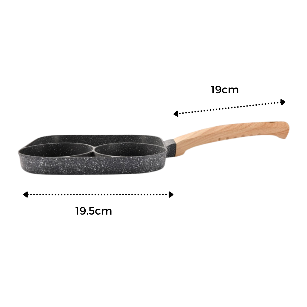 Frigideira antiaderente Kaboer para ovos, utensílio de cozinha para preparo de ovos e culinária diária.