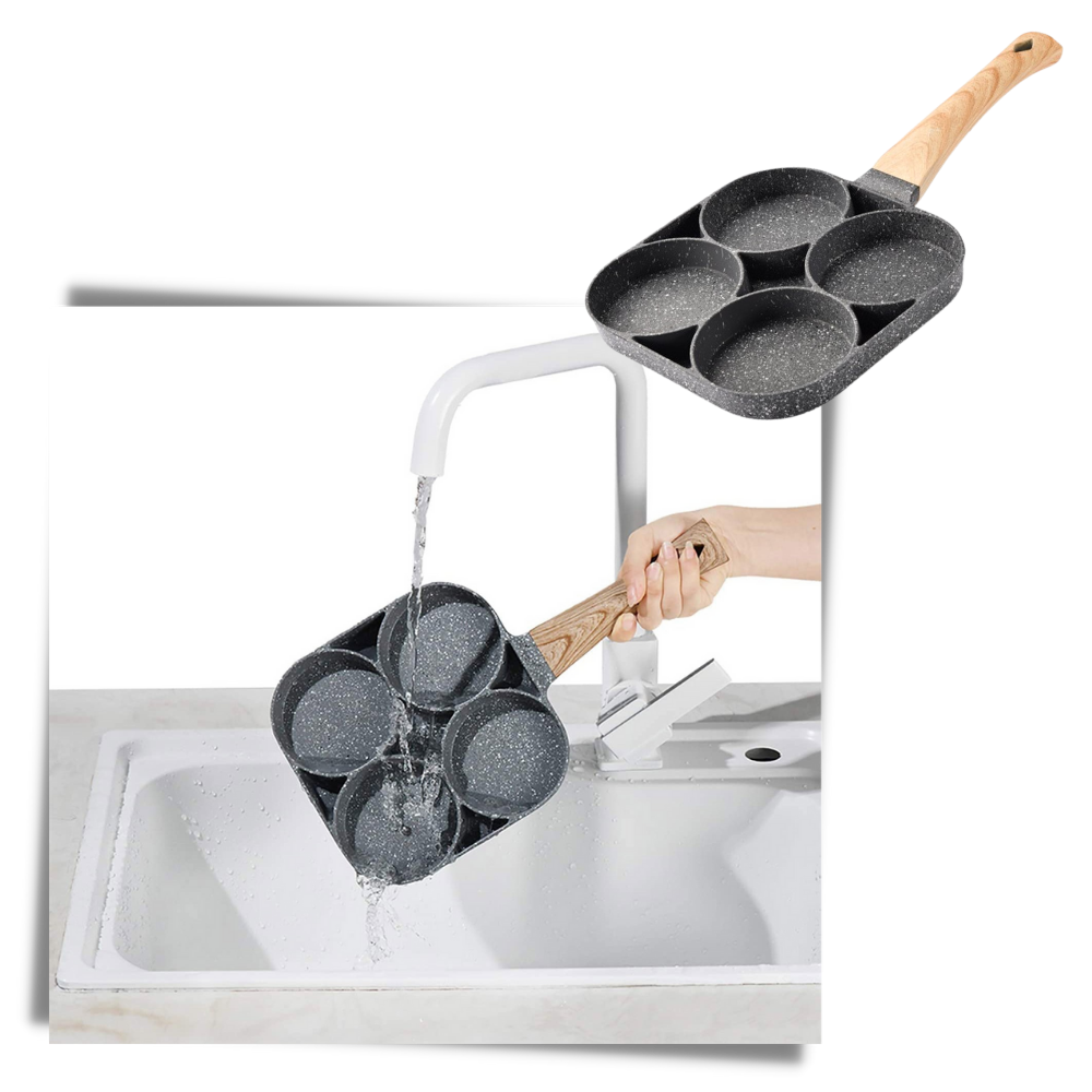 Frigideira antiaderente para ovos da Kaboer, utensílio de cozinha com design antiaderente para preparo fácil de ovos.