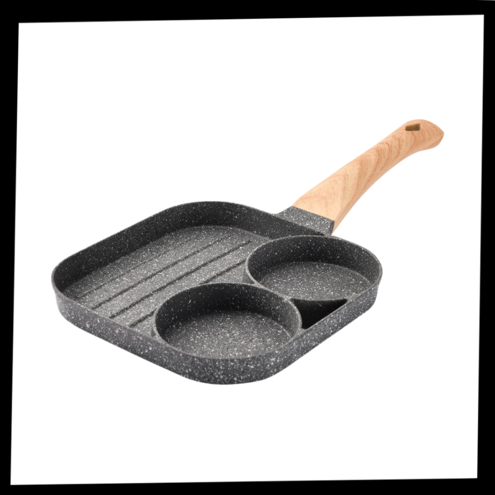 Frigideira antiaderente Kaboer para ovos, utensílio de cozinha para preparo de ovos com superfície antiaderente.