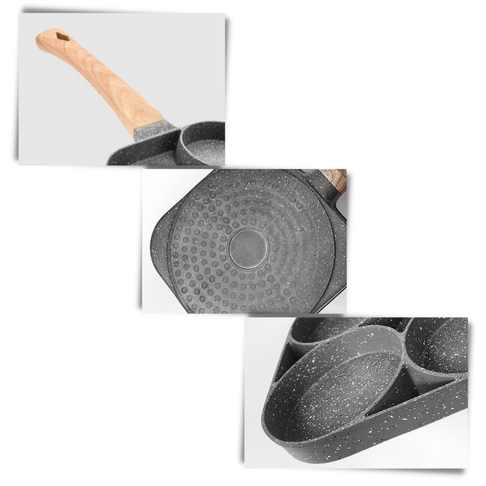 Frigideira antiaderente Kaboer para ovos, utensílio de cozinha e pâtisserie, com superfície antiaderente para preparo fácil de ovos.