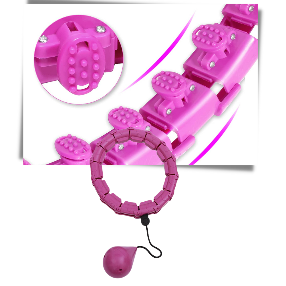 Hula hoop de fitness Obosoe com pesos para exercícios de treinamento e condicionamento físico, construção de alta qualidade.