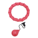 Hula hoop de fitness com pesos da marca Obosoe, roxo, ideal para treino de emagrecimento e fortalecimento abdominal.