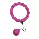 Hula hoop de fitness com peso da Obosoe, em roxo, ideal para exercícios de treinamento e condicionamento físico.
