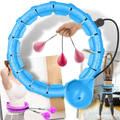 Hula hoop de fitness com pesos da marca Obosoe, ideal para exercícios de treino e condicionamento físico.