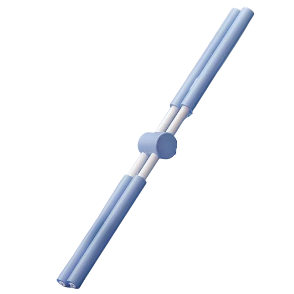 Bâton corrector de postura azul da Ybeny, material de ergoterapia e fisioterapia, usado para melhorar a postura.