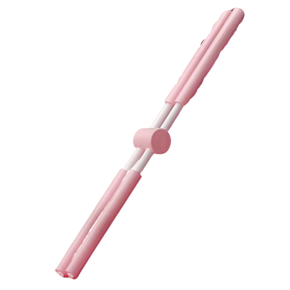 Bastão corretor de postura rosa da Ybeny, material de fisioterapia e ergoterapia para melhorar a postura.