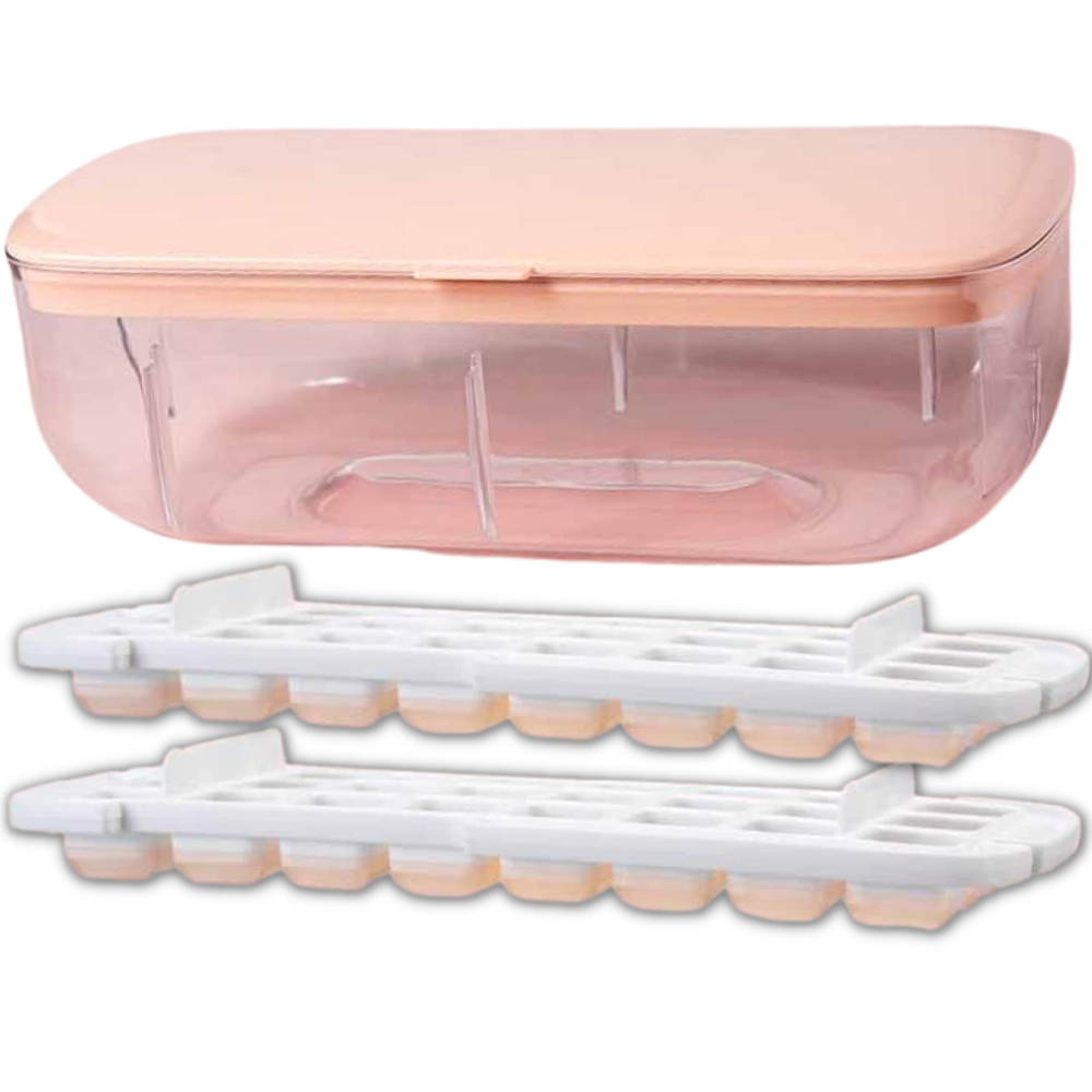 Conjunto de cubos de gelo de silicone rosa da Munchen, utensílios de cozinha para fazer gelo em casa.