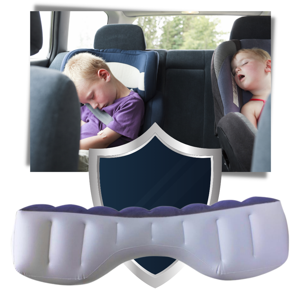 Almofada inflável para assento de carro, ideal para camping e aventura ao ar livre, marca Sjddufcnd, em fundo branco