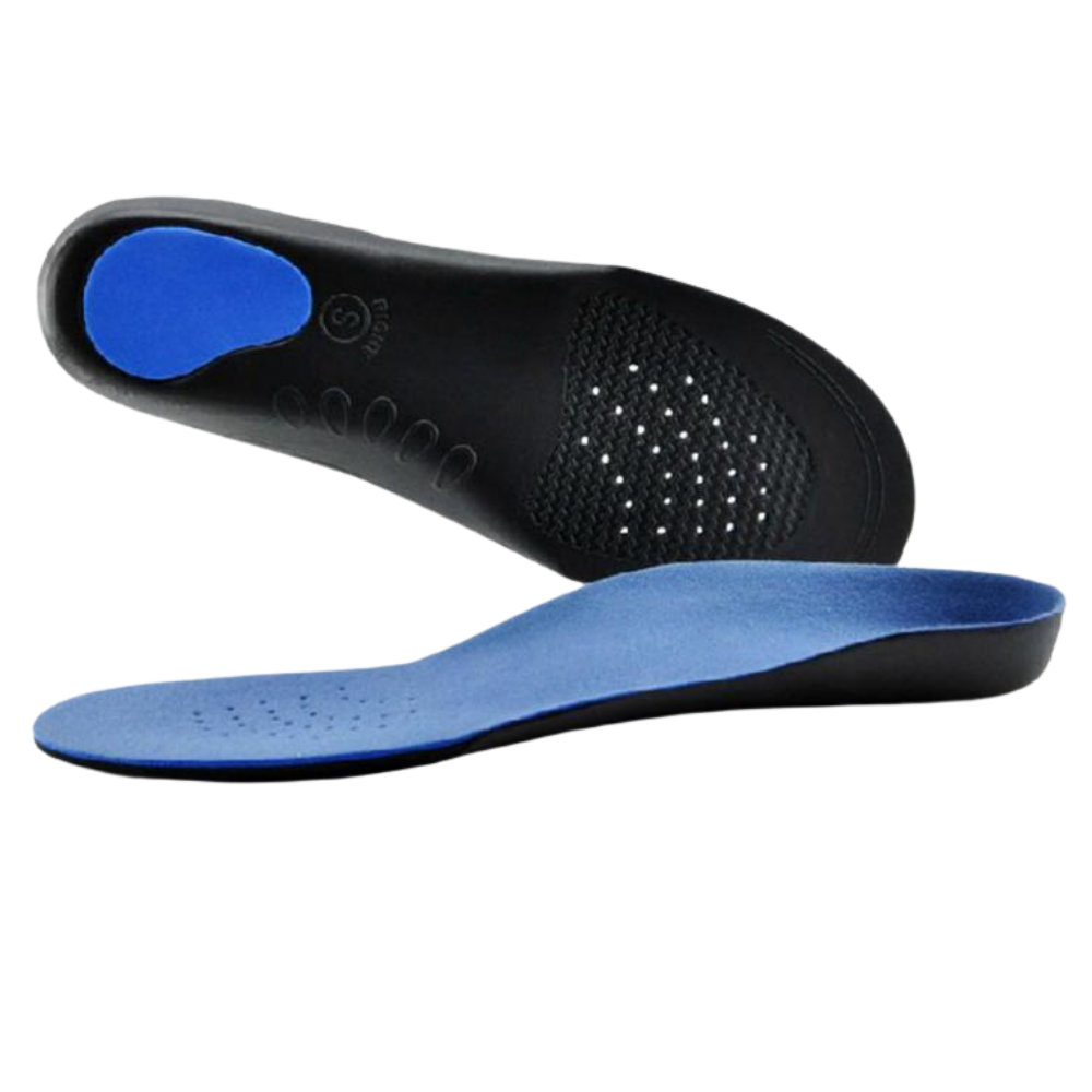 Insoles ortopédicas corretoras de postura da Spring Time, capa para cuidado dos pés, com design plano e suporte.