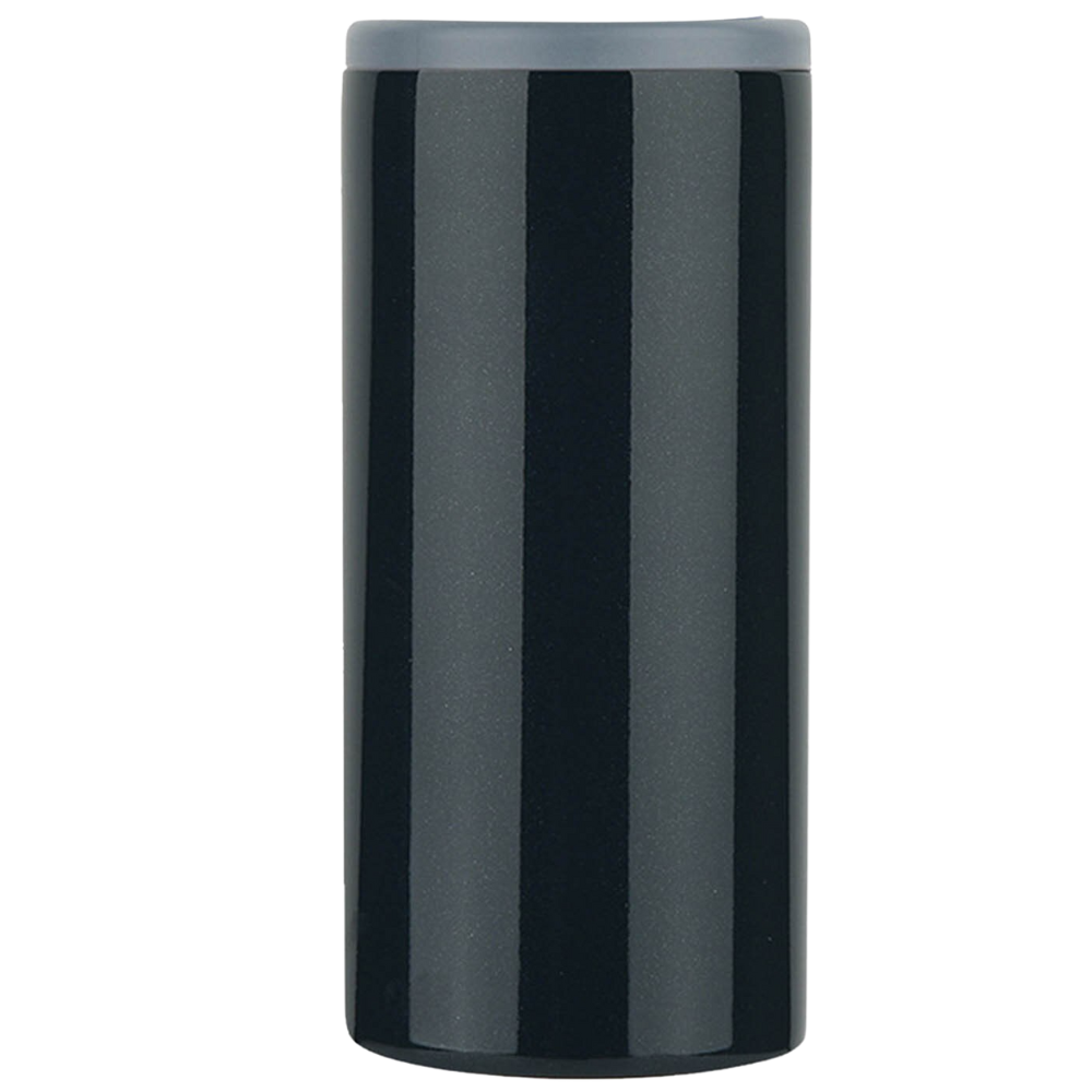 Suporte para alimentos e bebidas Rinhoo, refrigerador em aço inoxidável preto, ideal para manter itens resfriados.