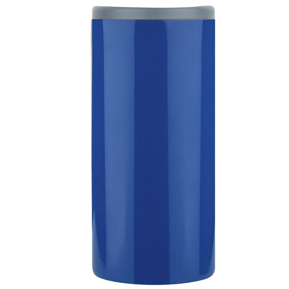 Suporte para alimentos e bebidas Rinhoo em aço inoxidável, resistente, com capacidade de isolamento térmico, na cor azul escuro.