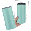 Suporte para alimentos e bebidas Rinhoo, recipiente de aço inoxidável leve e portátil, ideal para manter itens refrigerados.