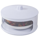 Recipientes alimentares isolantes empiláveis da Cn para armazenamento de alimentos, com tampas removíveis e design compacto.